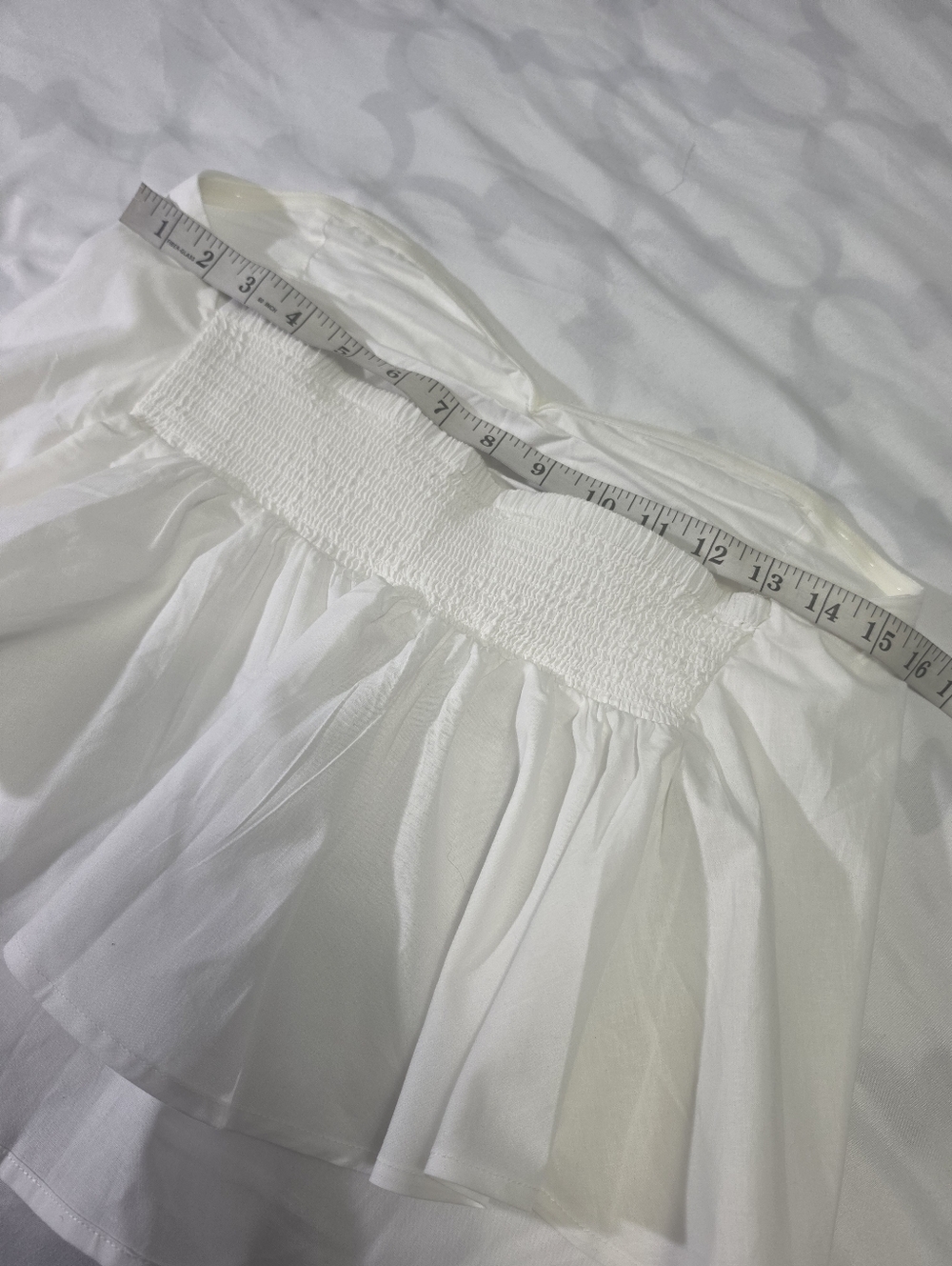 Free People Avery Optic White Tube Top NWT Size Large - Picture 8 of 13